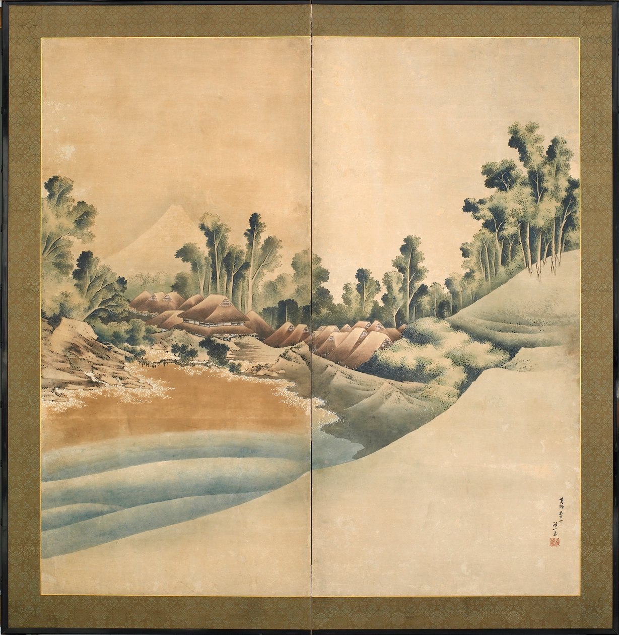 Mont Fuji et Enoshima, période Edo, vers 1825 - Katsushika Hokusai