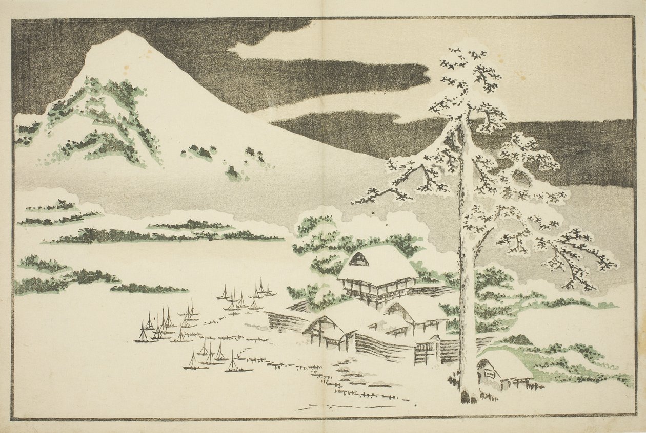 Mont Fuji en hiver, du Livre d