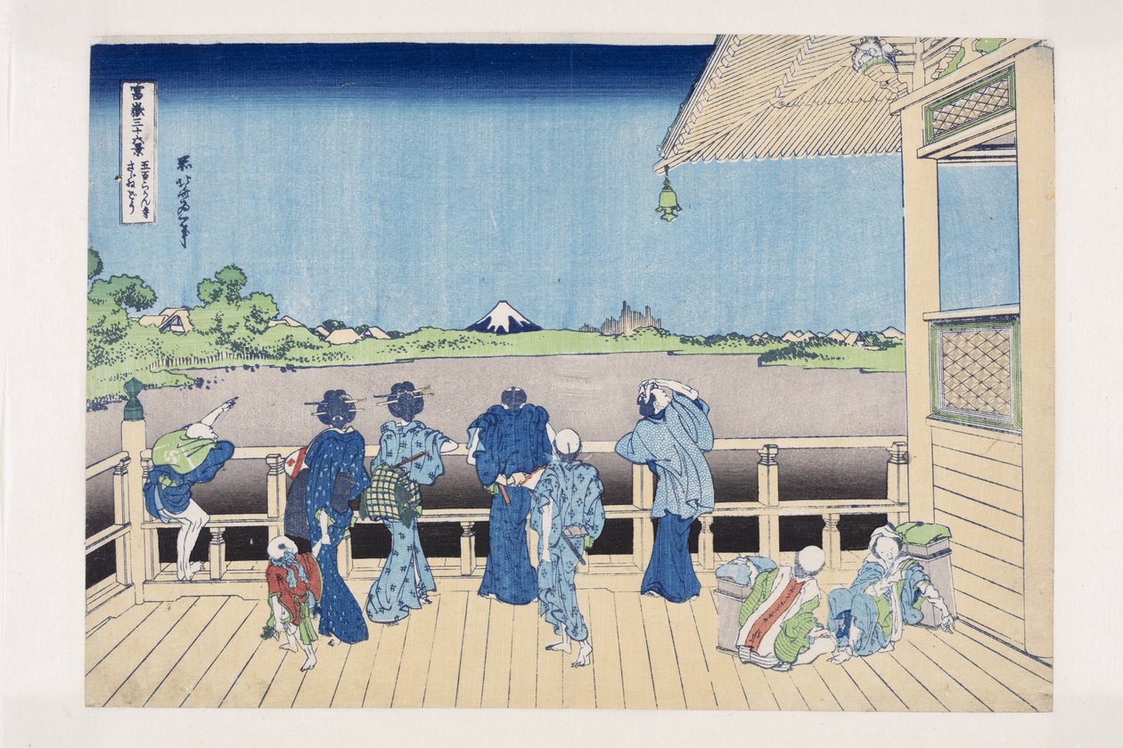 Salle Sazai du temple des cinq cents Arhats - Katsushika Hokusai