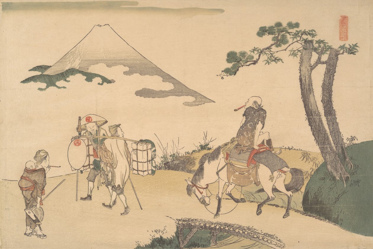 Le sommet du mont Fuji, vers 1800 - Katsushika Hokusai