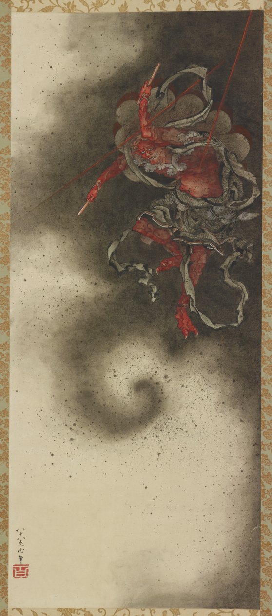 Dieu du tonnerre, période Edo - Katsushika Hokusai