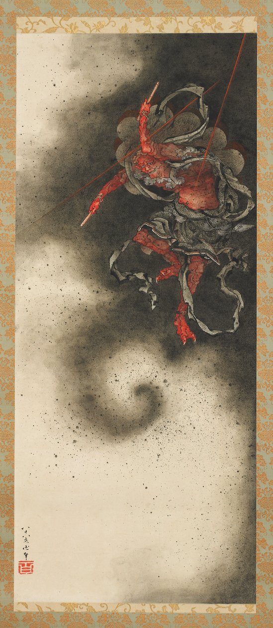 Dieu du tonnerre, période Edo - Katsushika Hokusai