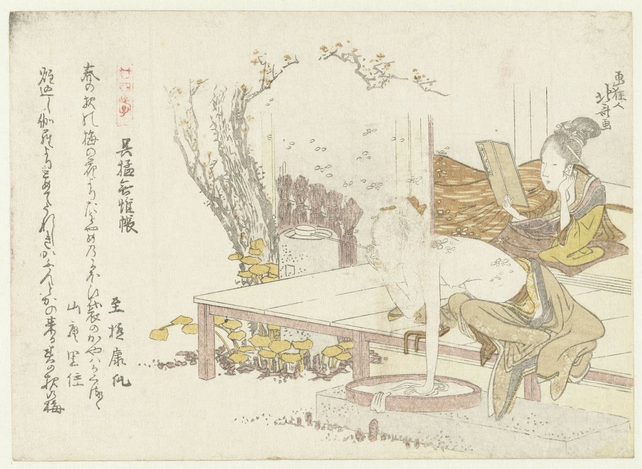 Deux femmes comme Gomô et Kijichô - Katsushika Hokusai
