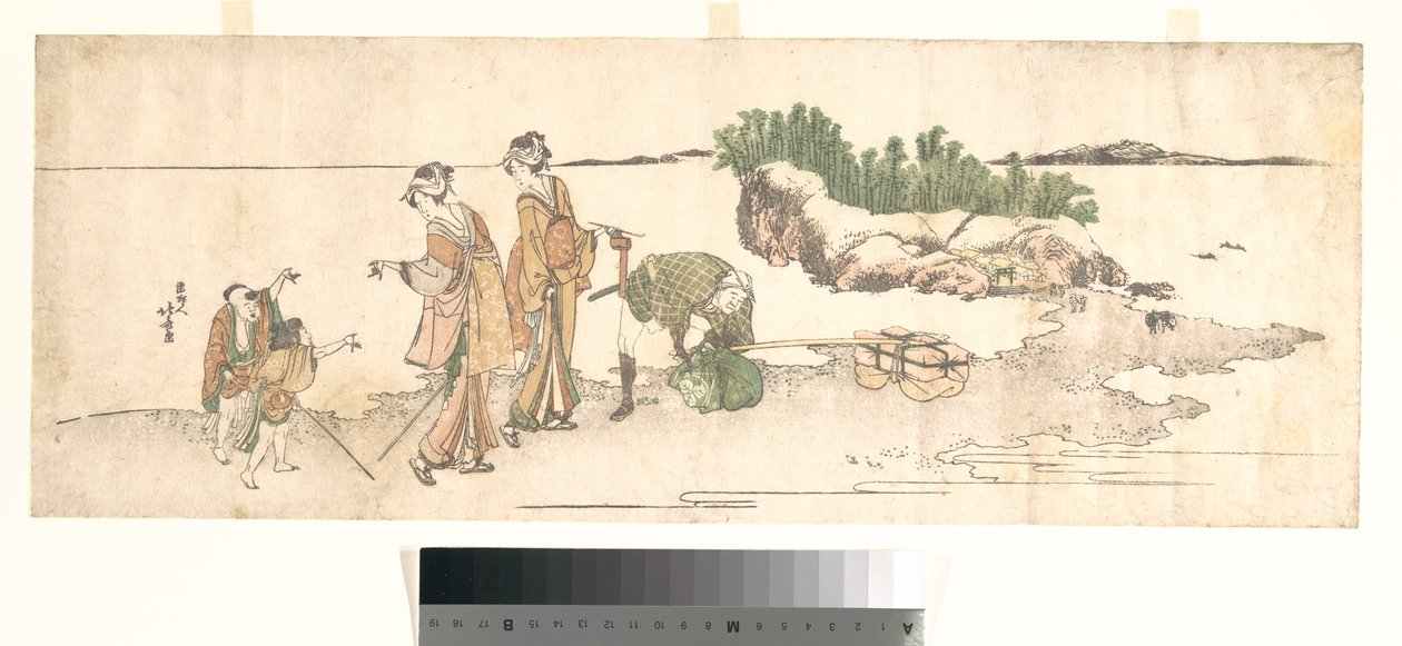 Des femmes dans un paysage - Katsushika Hokusai