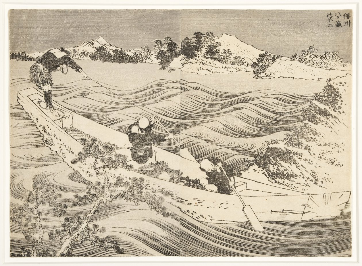 Yatsugatake dans la province de Shinano, 1834-35 - Katsushika Hokusai