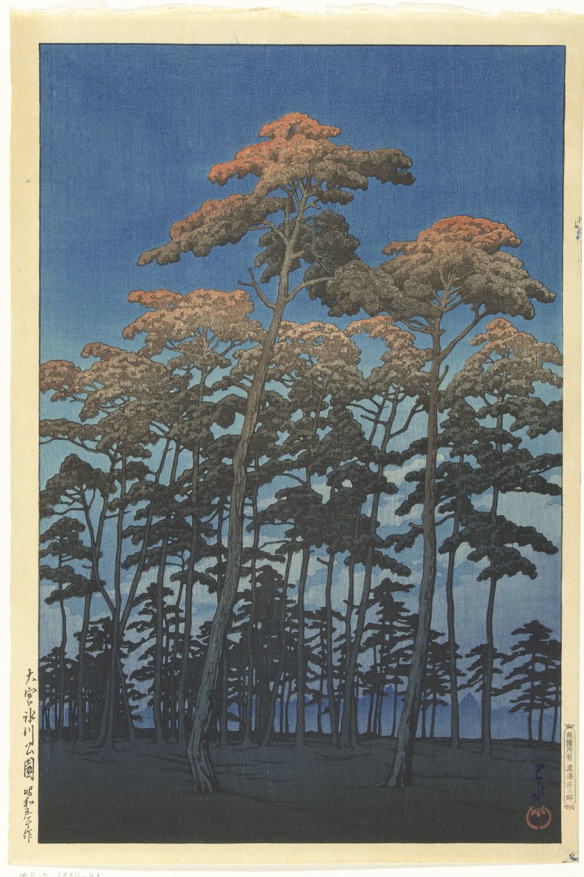 Parc Hikawa à Omiya - Kawase Hasui