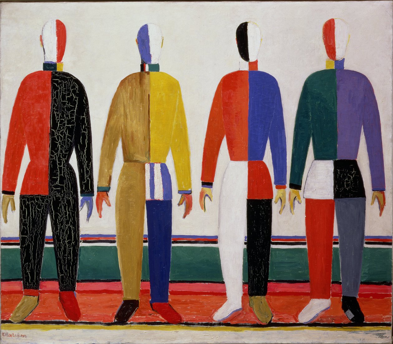 Sportifs, ou Suprématisme dans les contours des sportifs, 1928-32 - Kazimir Severinovich Malevich