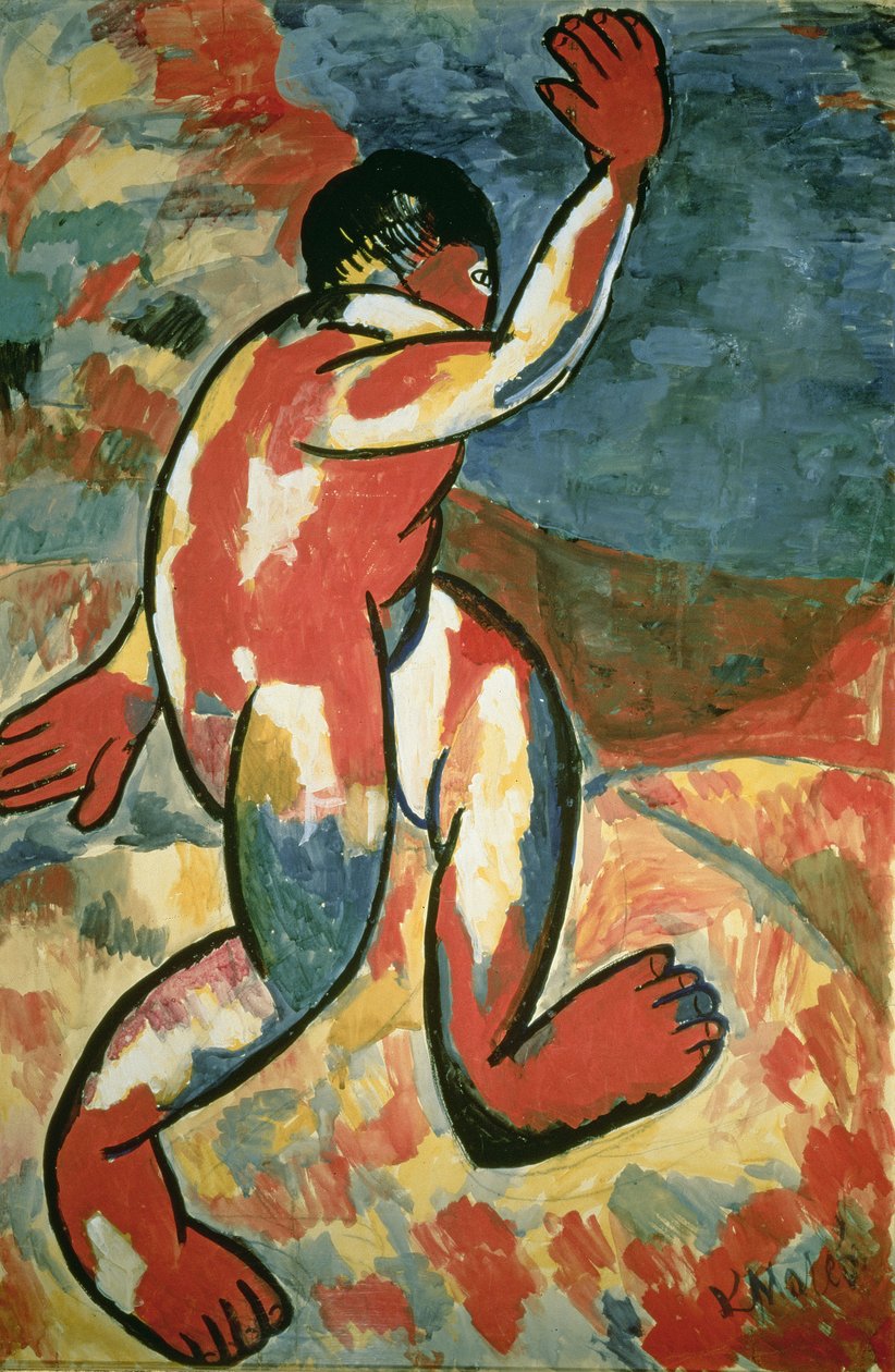 Un baigneur, 1911 - Kazimir Severinovich Malevich