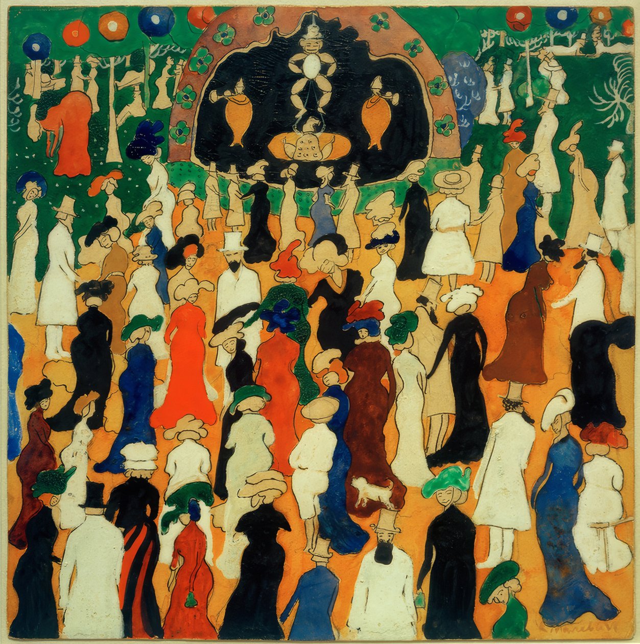 Société élégante - Kazimir Severinovich Malevich
