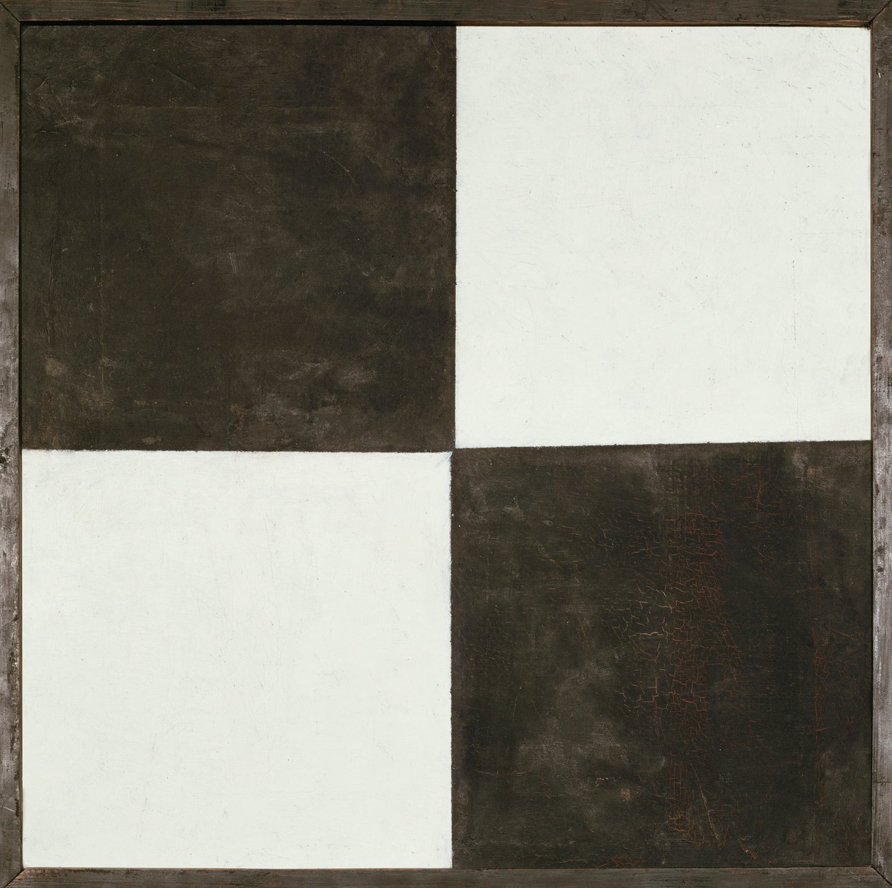 Quatre carrés (huile sur toile) - Kazimir Severinovich Malevich