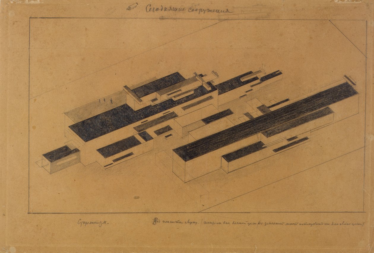 Bâtiments modernes, 1923-1924 - Kazimir Severinovich Malevich