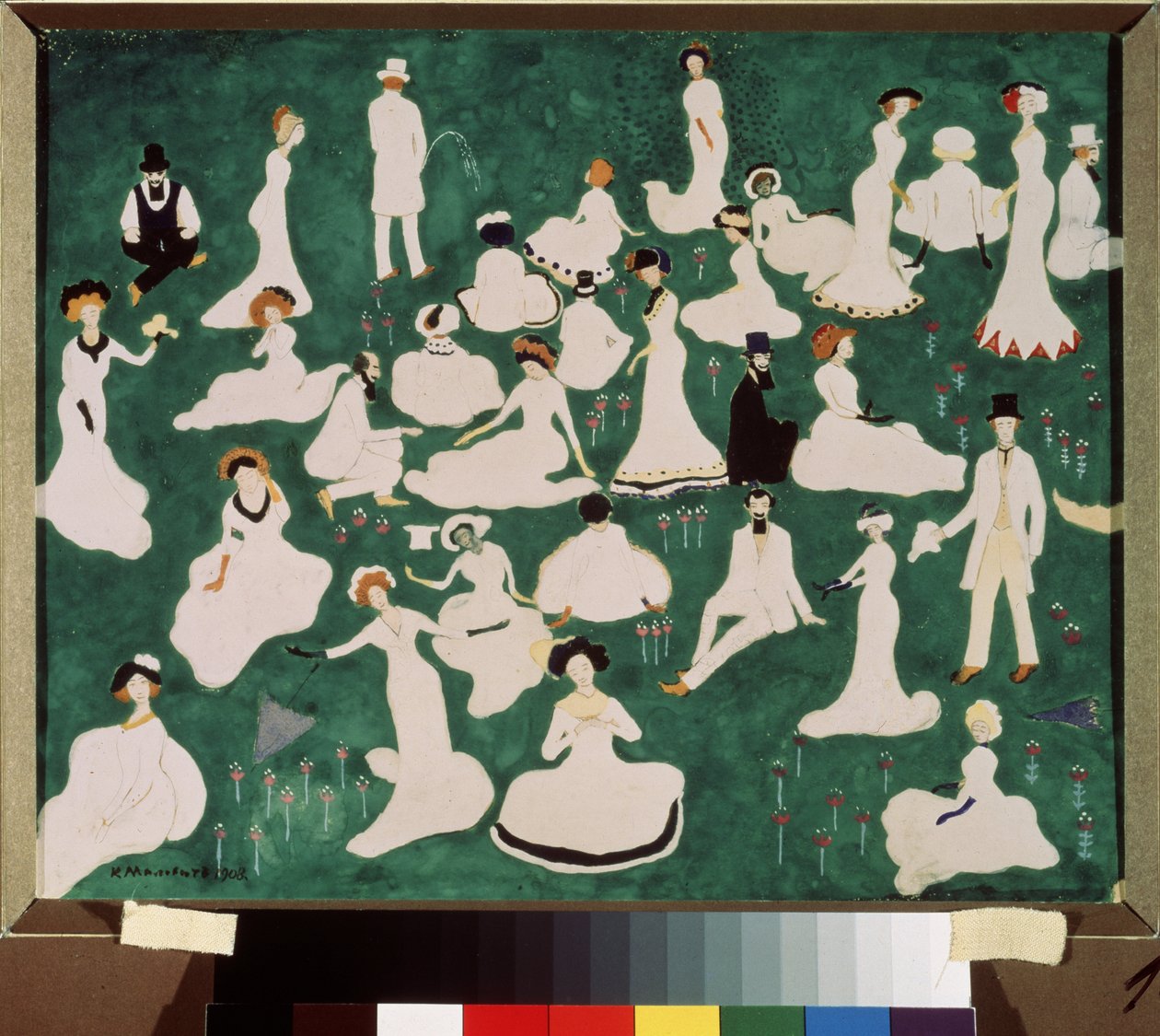 Relaxation. La haute société en chapeau haut de forme - Kazimir Severinovich Malevich