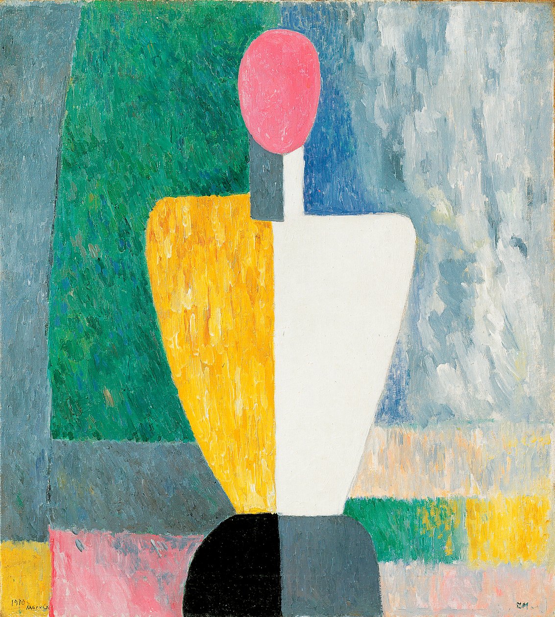 Figure de Torse avec Visage Rose, 1928-1932 - Kazimir Severinovich Malevich
