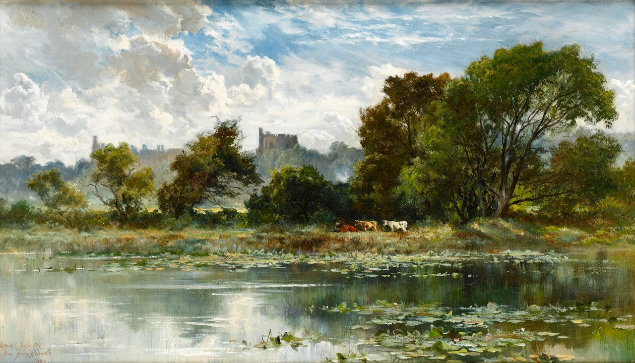 Château de Windsor depuis un bras mort de la Tamise - Keeley Halswelle