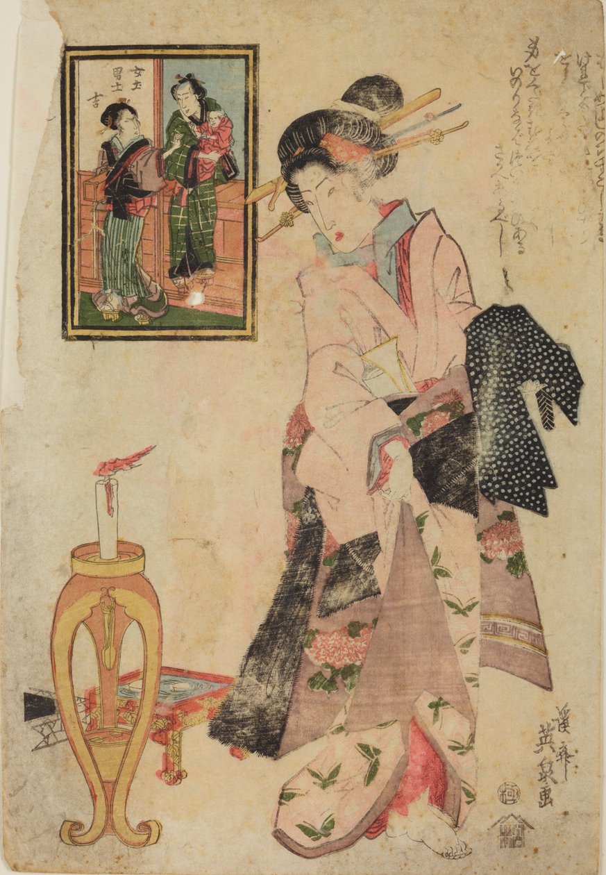 Femme près d