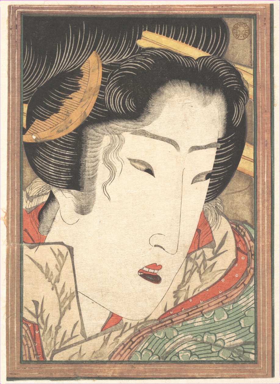 Une geisha rejetée par « Passions », rafraîchie par la neige printanière - Keisai Eisen