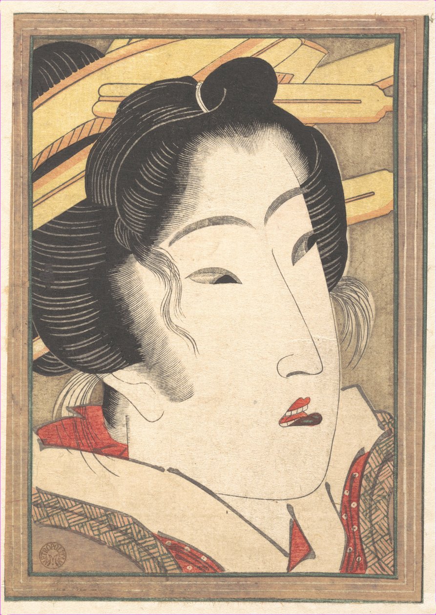 Une geisha rejetée par « Passions », rafraîchie par la neige printanière - Keisai Eisen