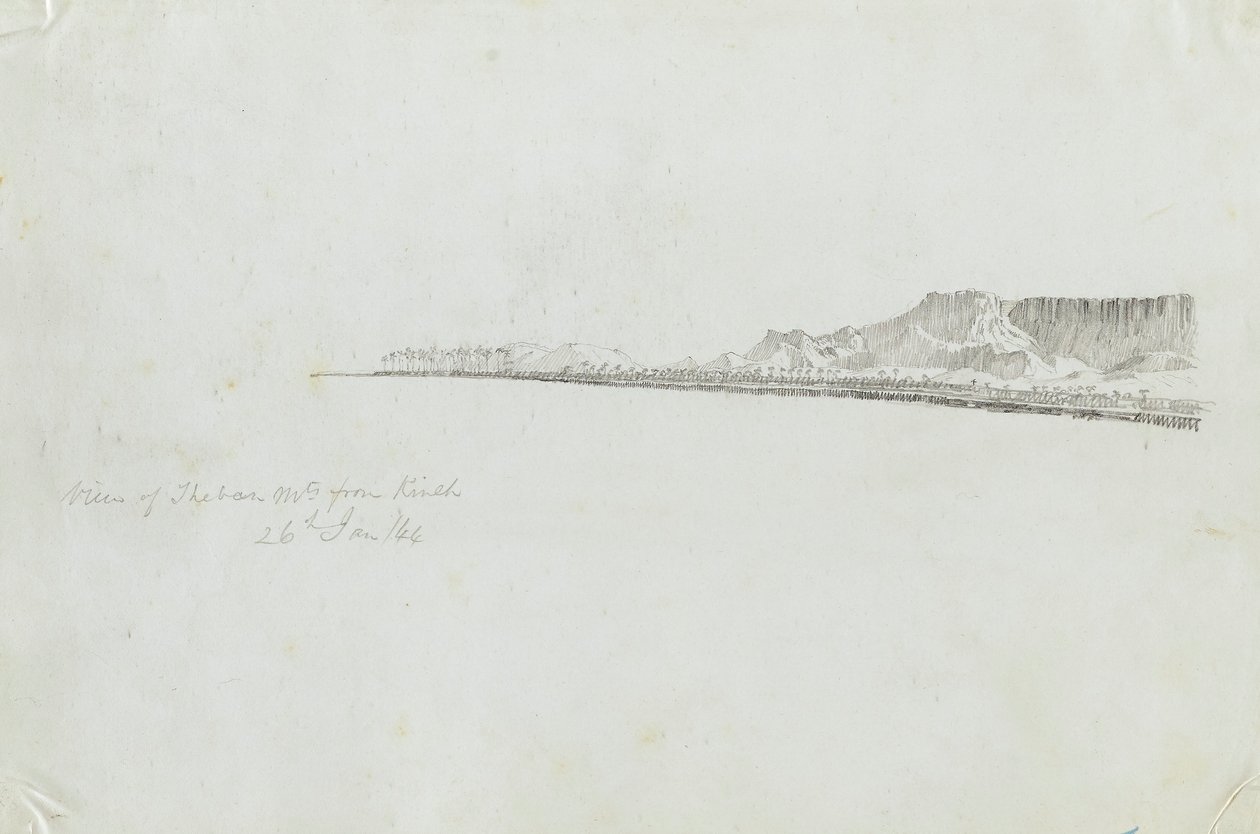 Vue des montagnes thébaines depuis Kineh - Kellogg, Miner Kilbourne