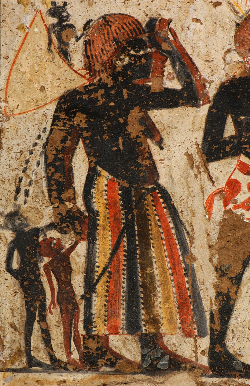 Détail de femmes nubiennes reçues par Huy et son frère Amenhotep, femmes avec c..., 2007 - Kenneth Garrett