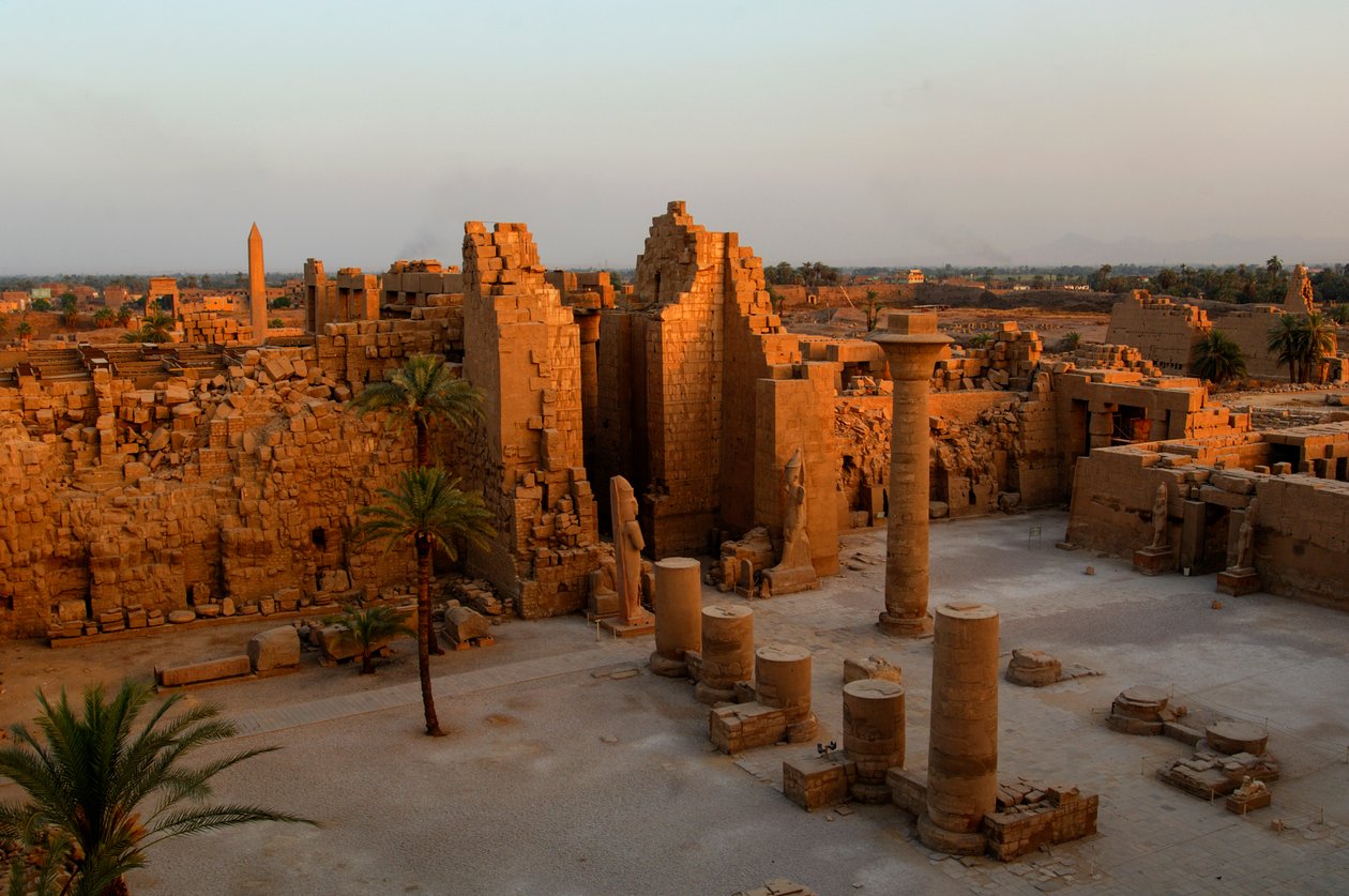 Kiosque de Taharka, première cour, Temple de Karnak, Pharaons noirs, Nubiens, Égypte, Luxor, 2007 - Kenneth Garrett