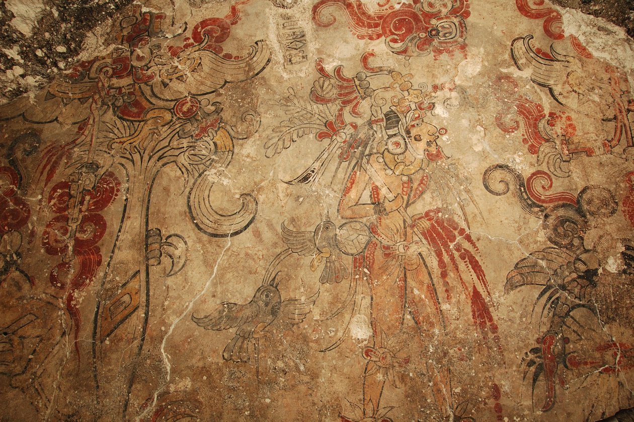 Maya; Murales Maya; San Bartolo; Guatemala; Dr. Bill Saturno, 2002 - Kenneth Garrett