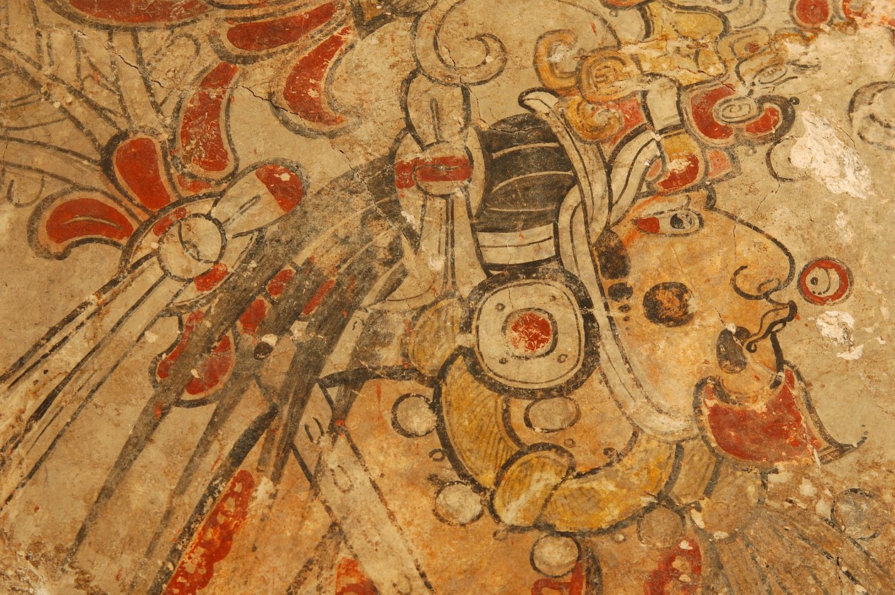 Maya; Murales Maya; San Bartolo; Guatemala; Dr. Bill Saturno, 2002 - Kenneth Garrett