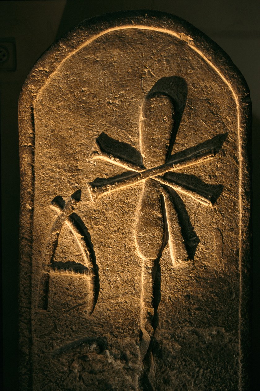 Stèle de la reine de la 1ère dynastie, Abydos, Égypte; Musée égyptien, Le Caire - Kenneth Garrett