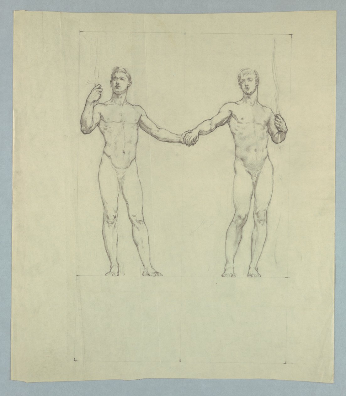 Étude de figure pour le sceau du University Club, New York - Kenyon Cox