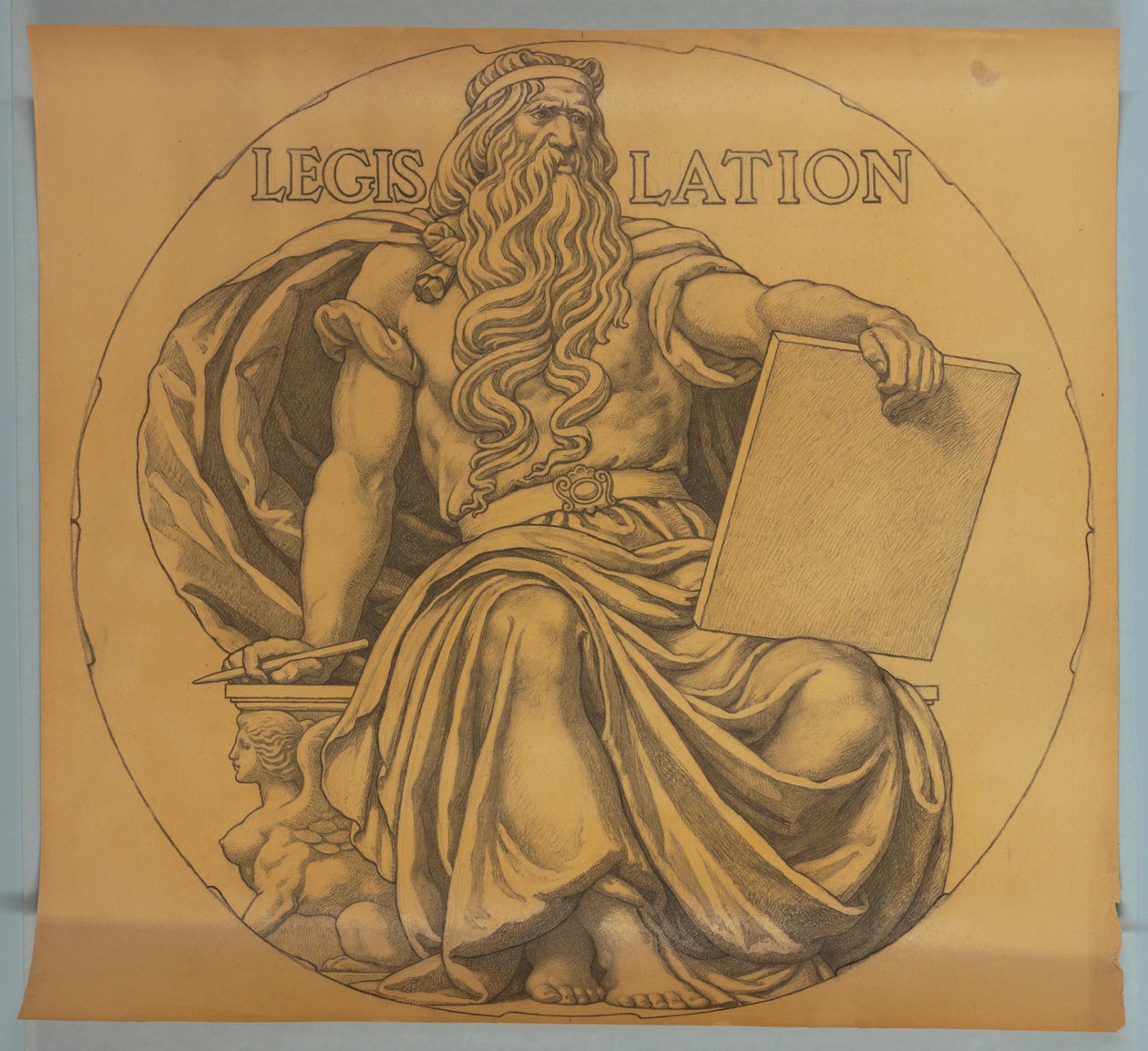 Législation, dessin animé pour mosaïque dans la rotonde du Capitole de l