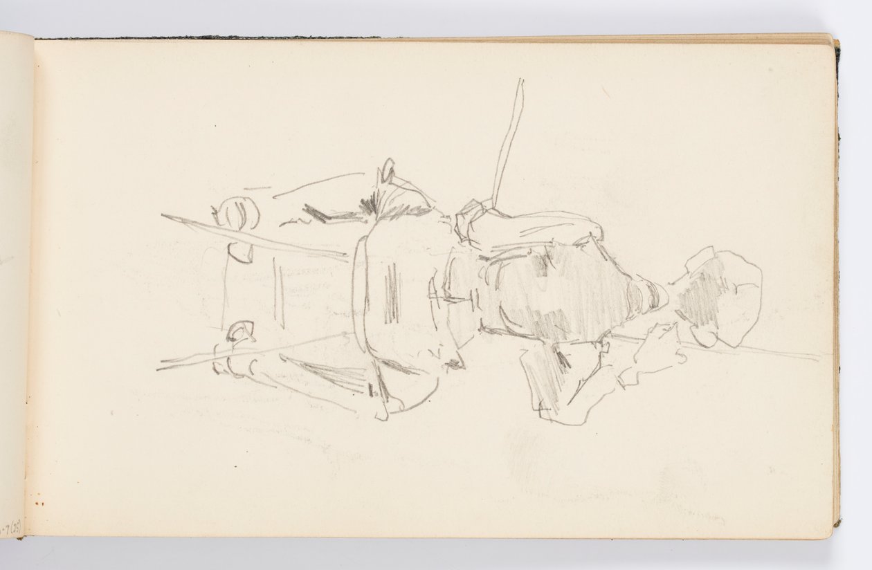 Page de carnet de croquis : Artiste au travail - Kenyon Cox