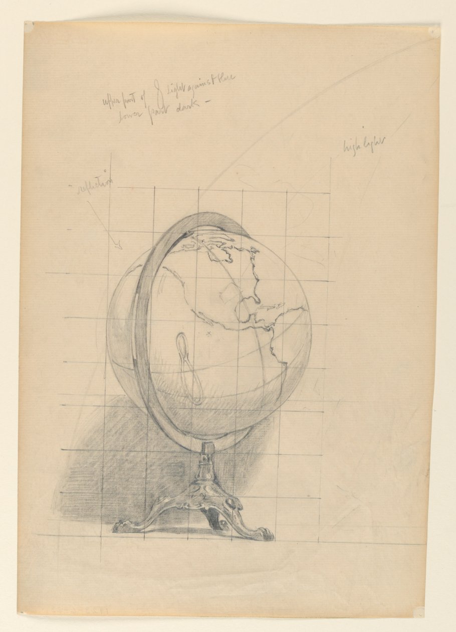 Étude pour "Mathématiques," "Les Sciences," Bibliothèque du Congrès, Washington D.C. - Kenyon Cox