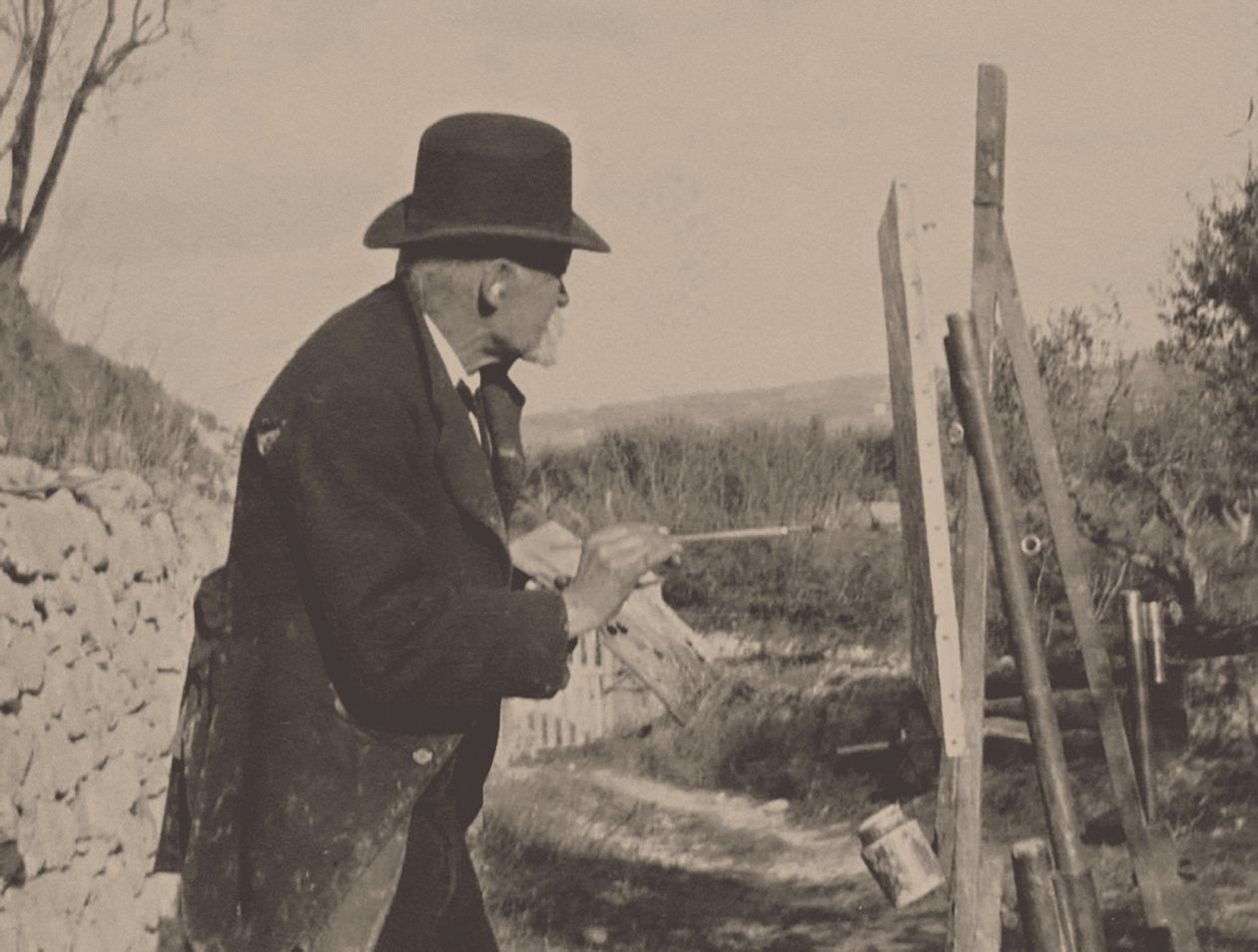 Paul Cézanne peignant aux Lauves, 1906 - Ker Xavier Roussel