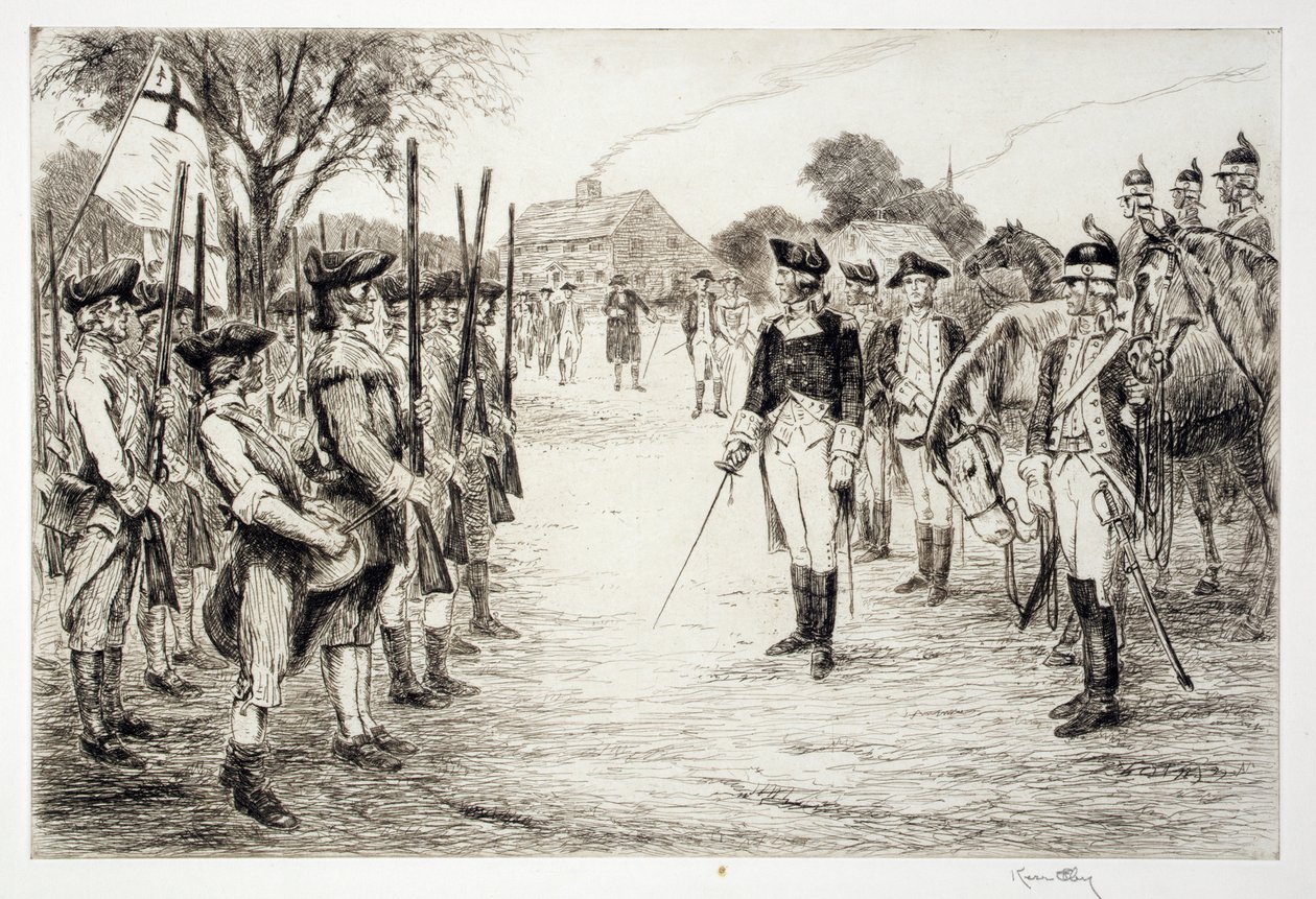 George Washington et ses troupes - Kerr Eby