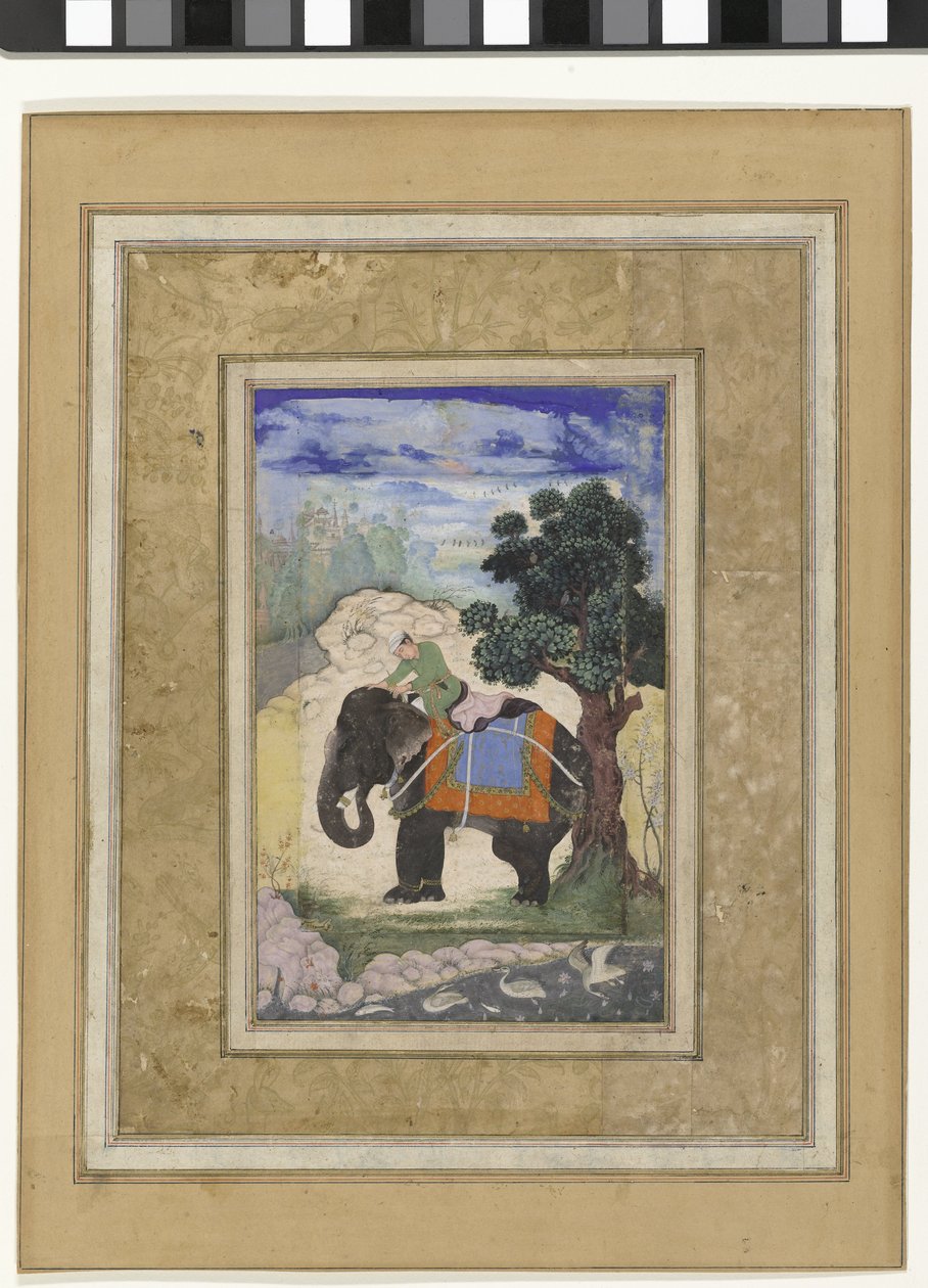 Éléphant avec cavalier - Keshavdas (possibly)