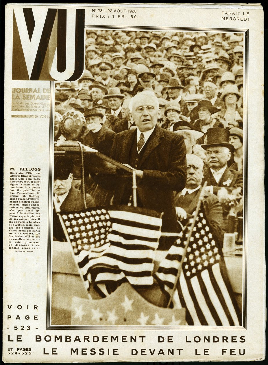 Portrait de Frank Billings Kellogg (1856-1937), homme politique américain, sénateur du Minnesota et secrétaire d