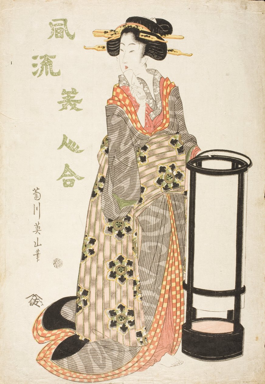 Femme près d