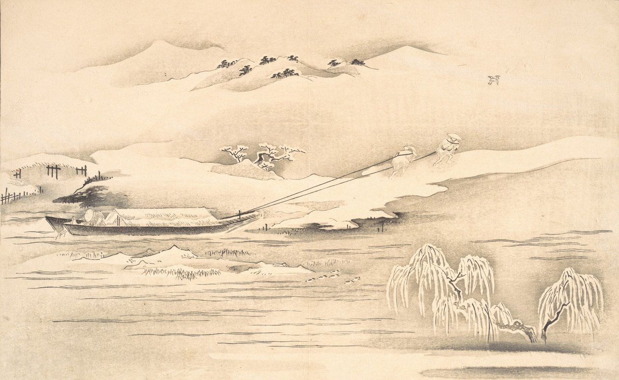 Livre de Ehon Ginsekai Le Monde en Argent, fin 18e-début 19e siècle - Kitagawa Utamaro