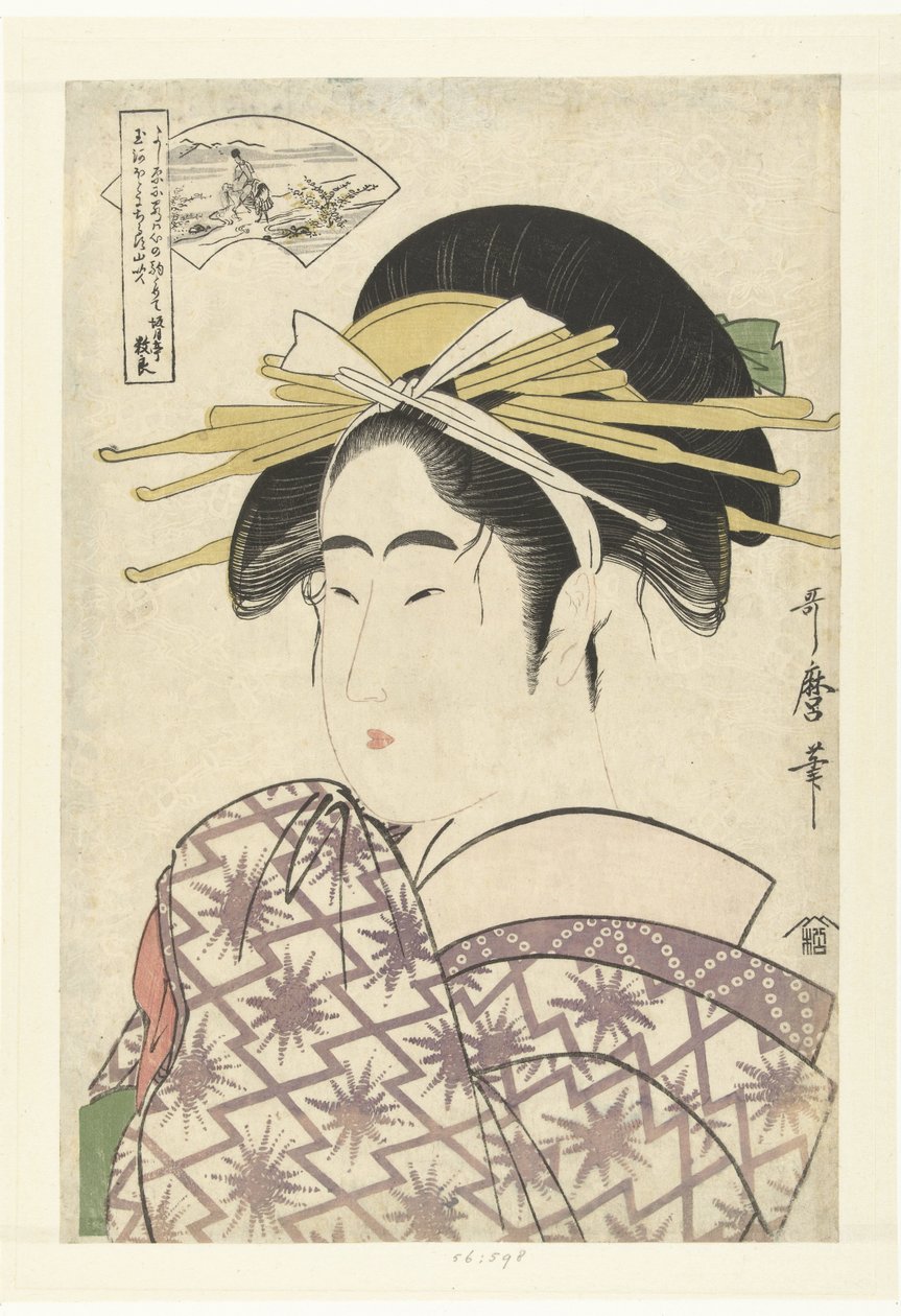 Courtisane et la rivière Ide Tama - Kitagawa Utamaro