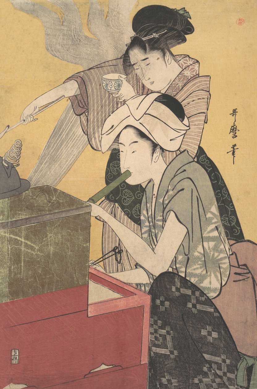 Dans la cuisine, vers 1794-95 - Kitagawa Utamaro