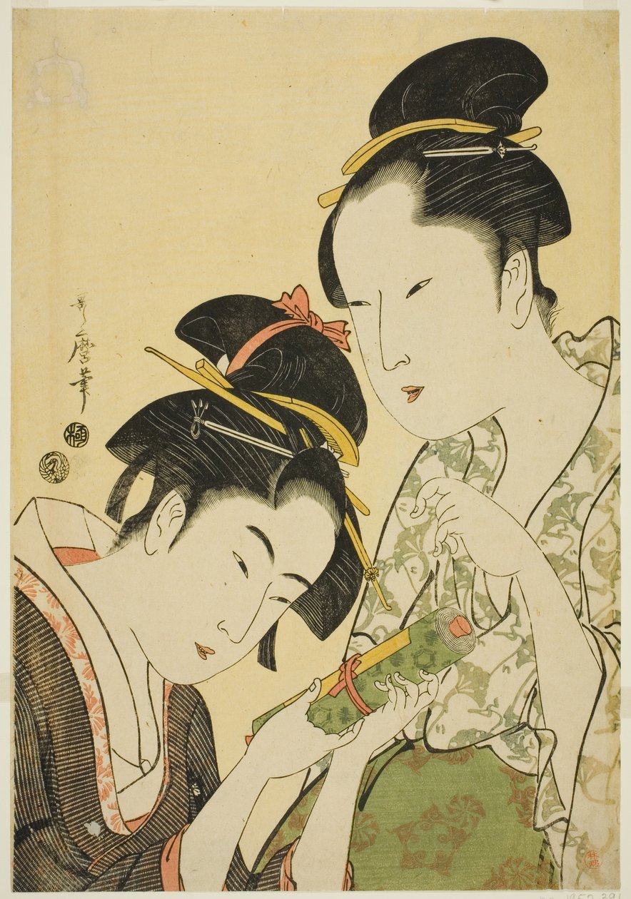 Okita et Ofuji - Kitagawa Utamaro