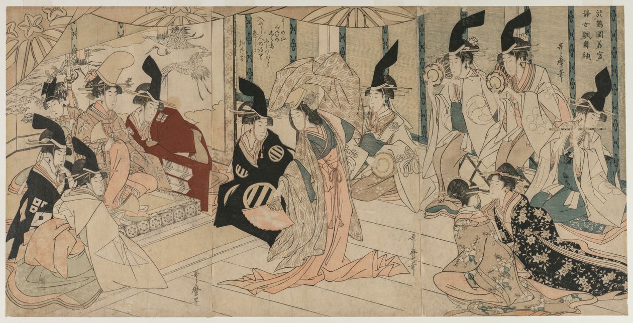 Scène adaptée de la pièce Le Trésor des loyaux vassaux (Chushingura) - Kitagawa Utamaro