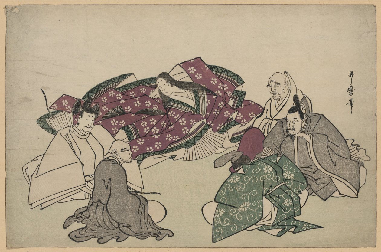 Six poètes (Rokkasen) - Kitagawa Utamaro