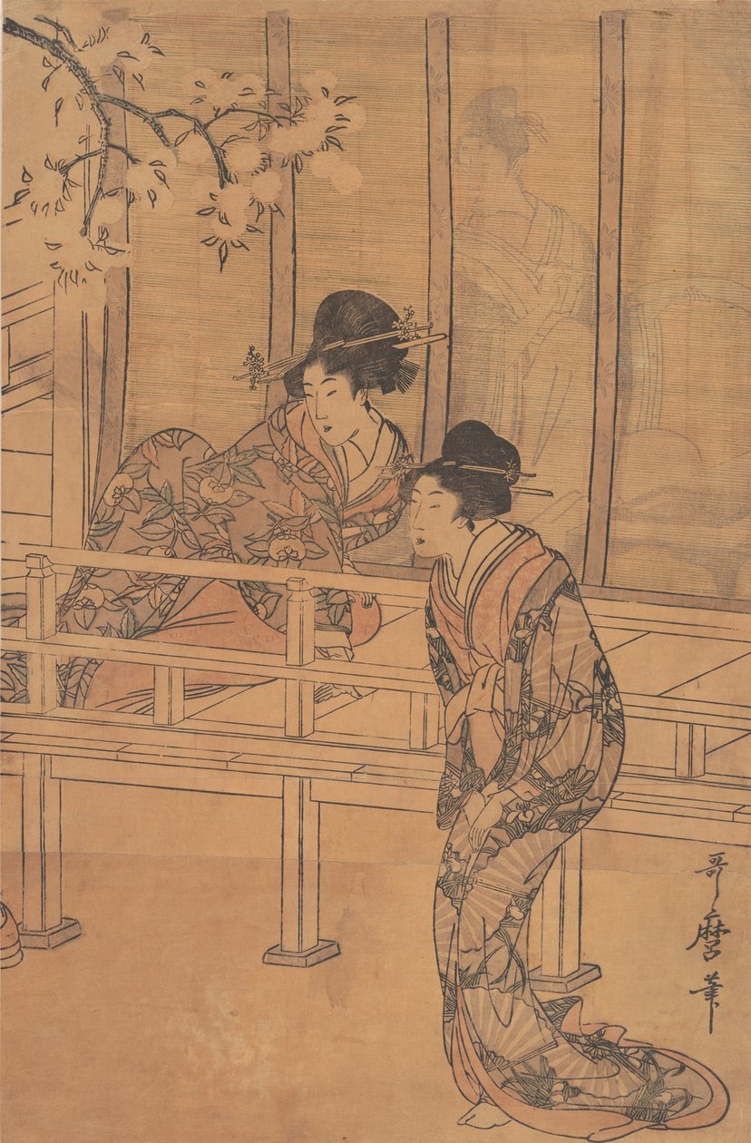 La Dame de Rokujo visitée par la Princesse Aoi, vers 1805 - Kitagawa Utamaro