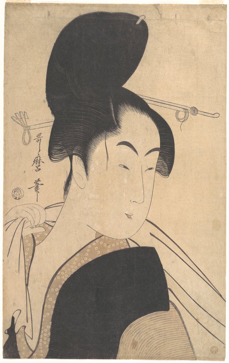 Femme après le bain - Kitagawa Utamaro