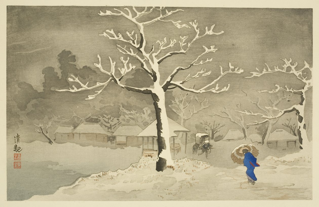 Berge inférieure à Mimeguri, Mukojima - Kiyochika Kobayashi
