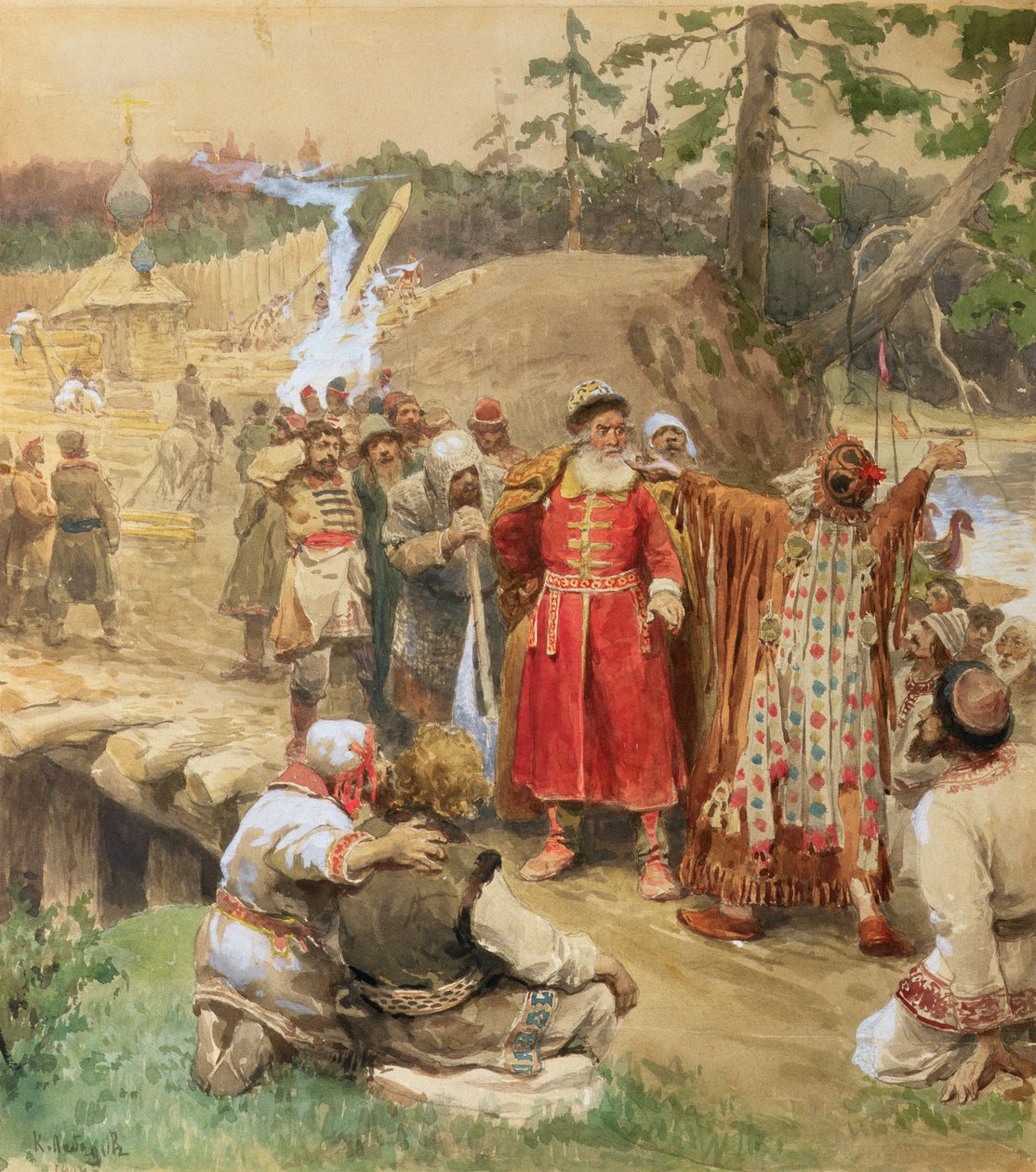 La conquête des nouvelles régions en Russie, 1904 - Klavdiy Vasilievich Lebedev