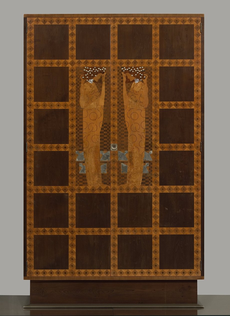 Armoire incrustée de la chambre à coucher de l