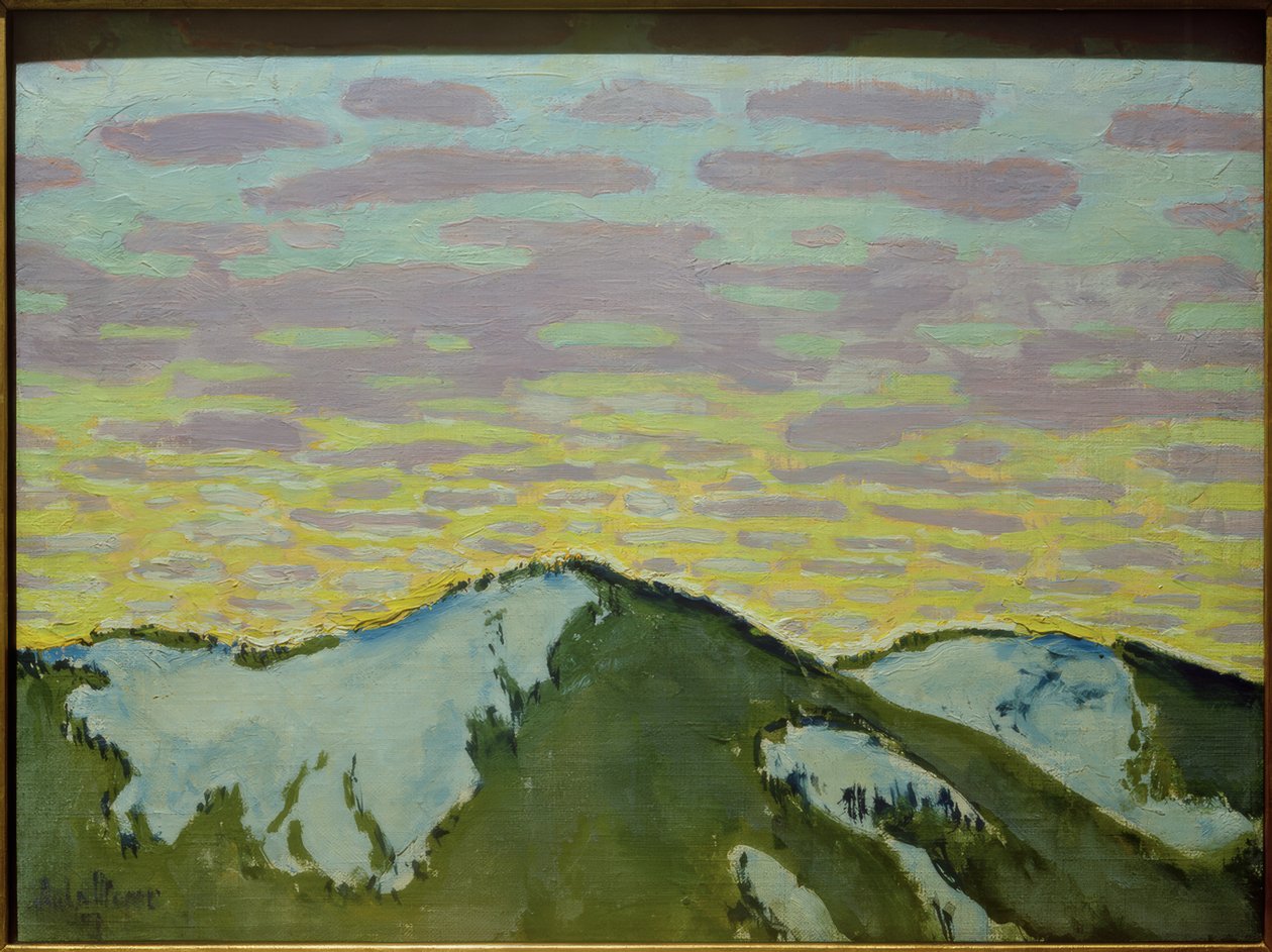Sommet de montagne enneigé - Koloman Moser