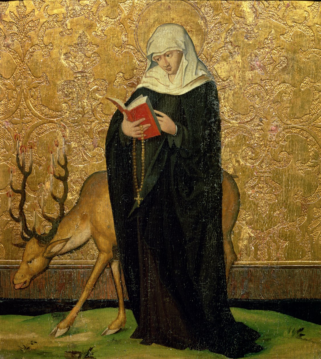 Sainte femme avec un cerf - Konrad Witz