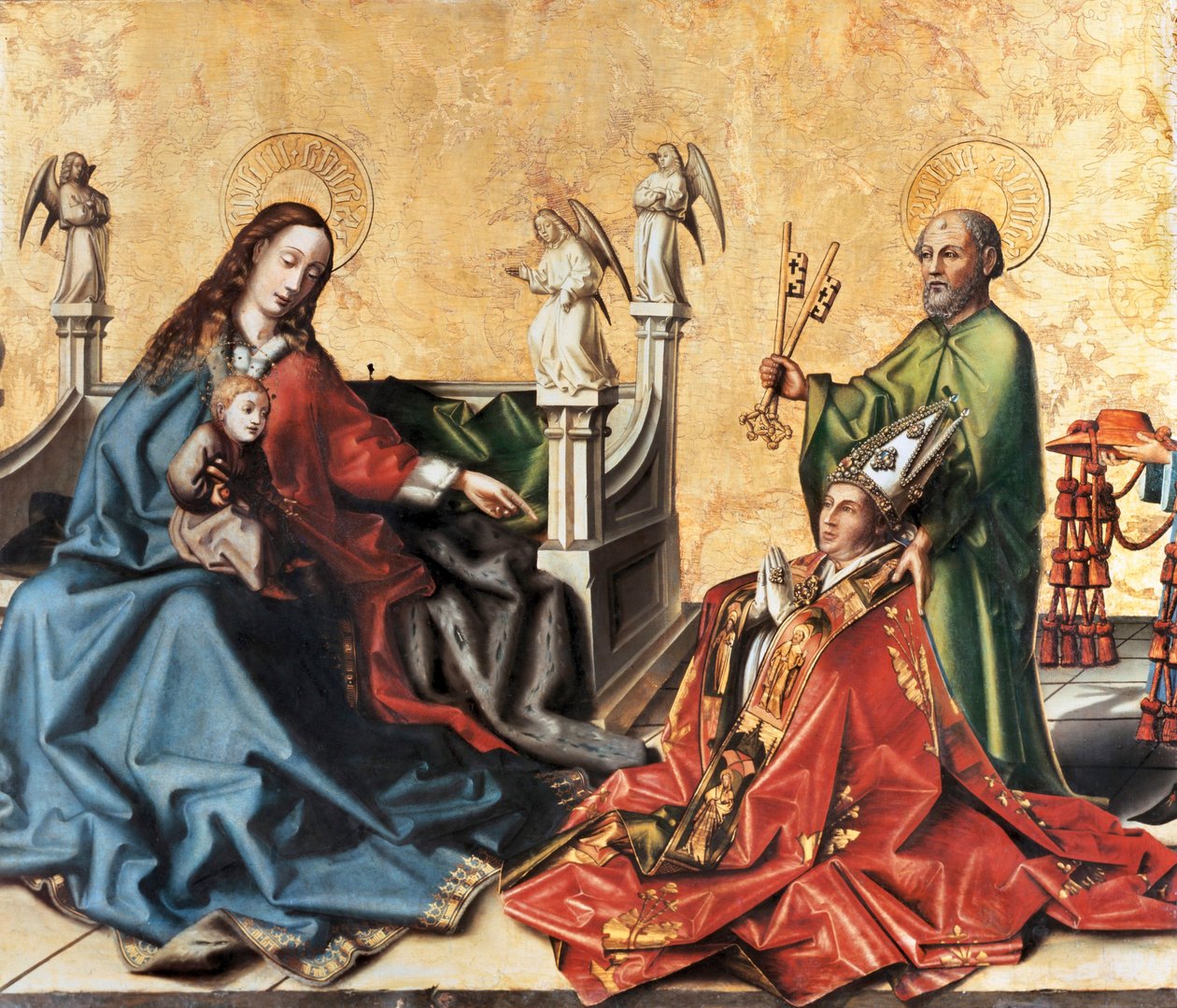 La présentation du cardinal de Mies à la Vierge - Konrad Witz